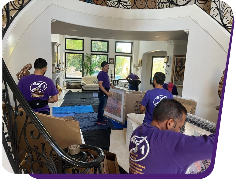 Our moving team at work